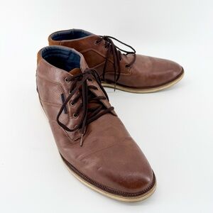 London Underground Men’s Size 13 Brown Leather Chukka Ankle Boots Beckham